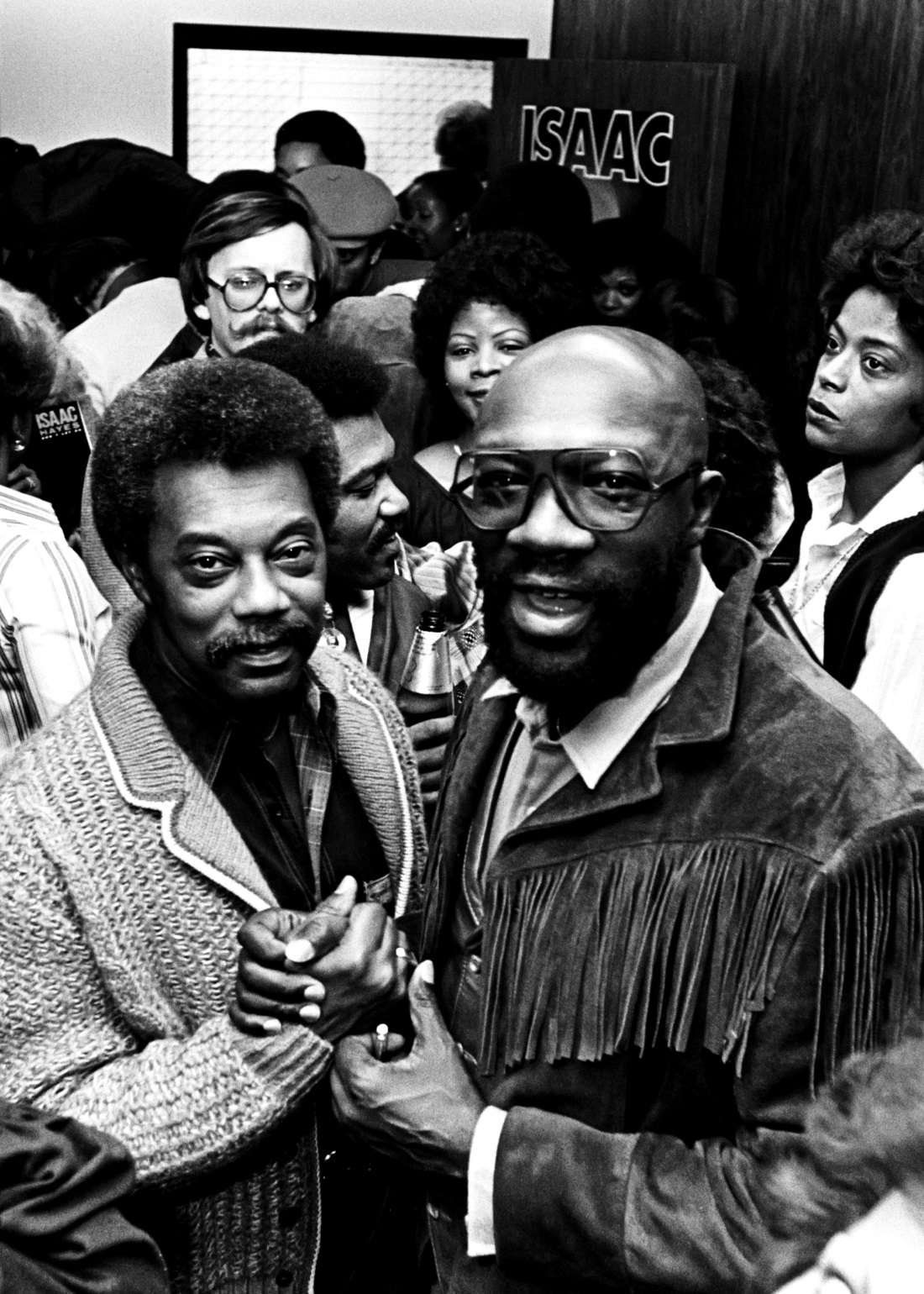 Isaac Hayes and Gene Elsy WJR