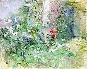 Reproduction d'Art: Berthe Morisot "The Garden at Bougival, 1884" 69 x 54 : Amazon.fr: Cuisine et Maison