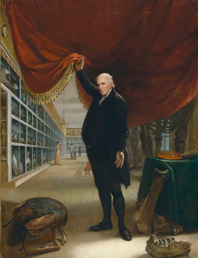 Charles Willson Peale, "The Artist in His Museum" (1822) | PAFA -  Pennsylvania Academy of the Fine Arts