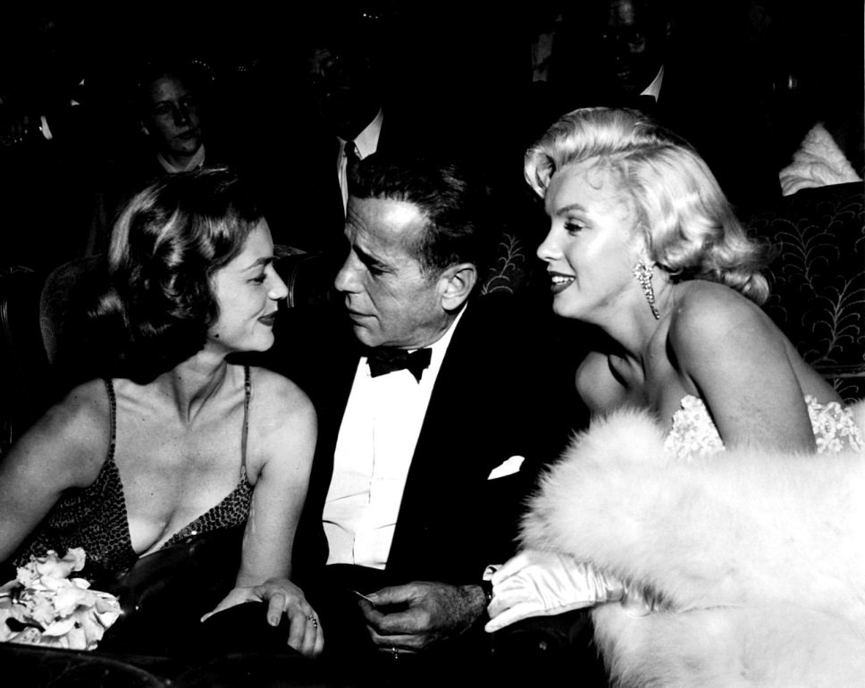 infinitemarilynmonroe — Lauren Bacall, Humphrey Bogart and Marilyn Monroe...