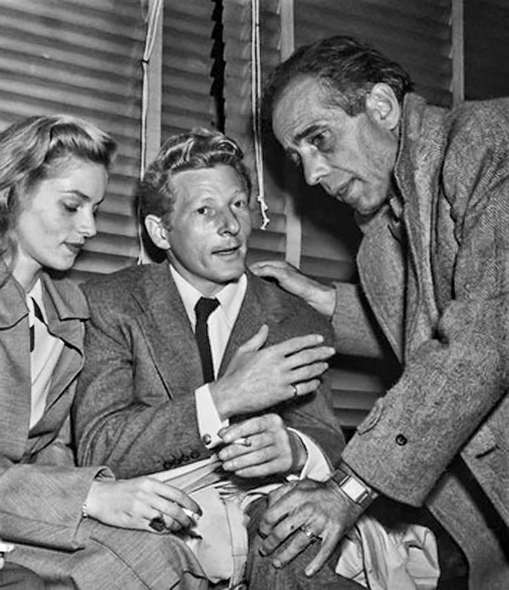 Lauren Bacall, Danny Kaye y Humphrey Bogart, 1947 | Humphrey bogart, Lauren  bacall, Classic film stars