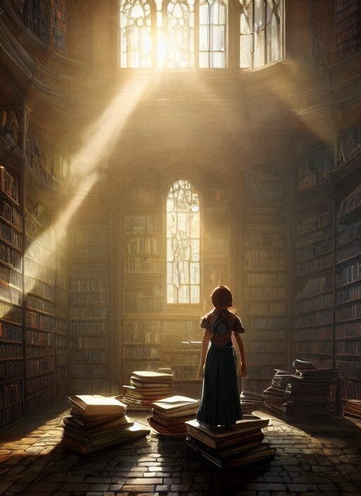 Girl in the midnight library
