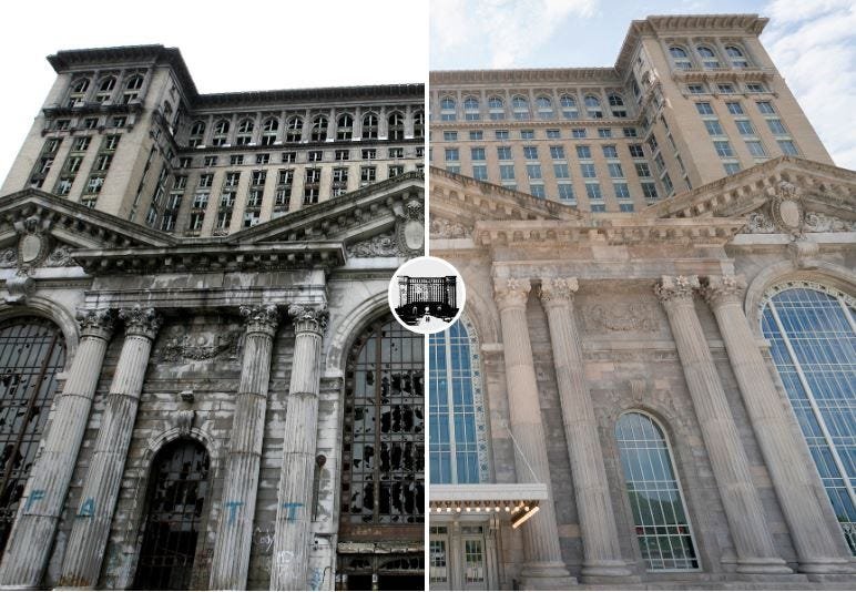 Michigan Central Station renovation: Before-and-after photos