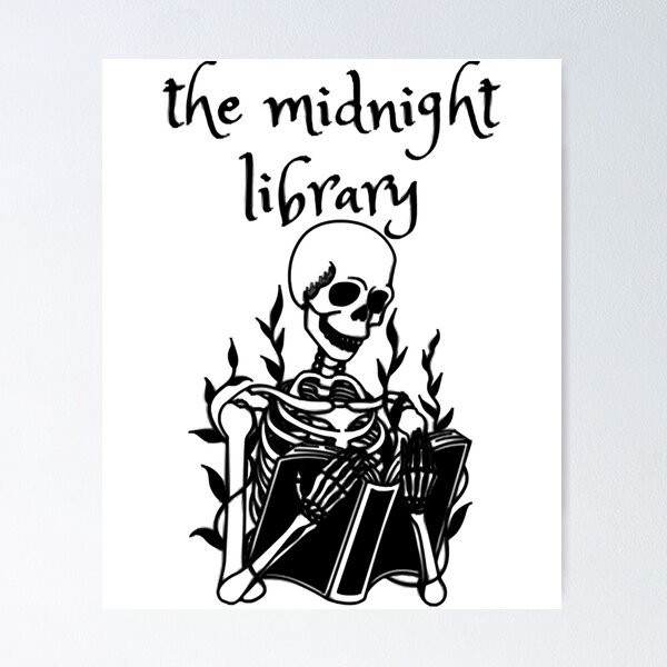 The Midnight Library Logo! design " Poster for Sale by DiggyWodfe | Redbubble