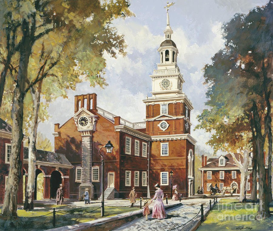 Independence Hall - Bicentennial Of The United States Constitution by John  Swatsley
