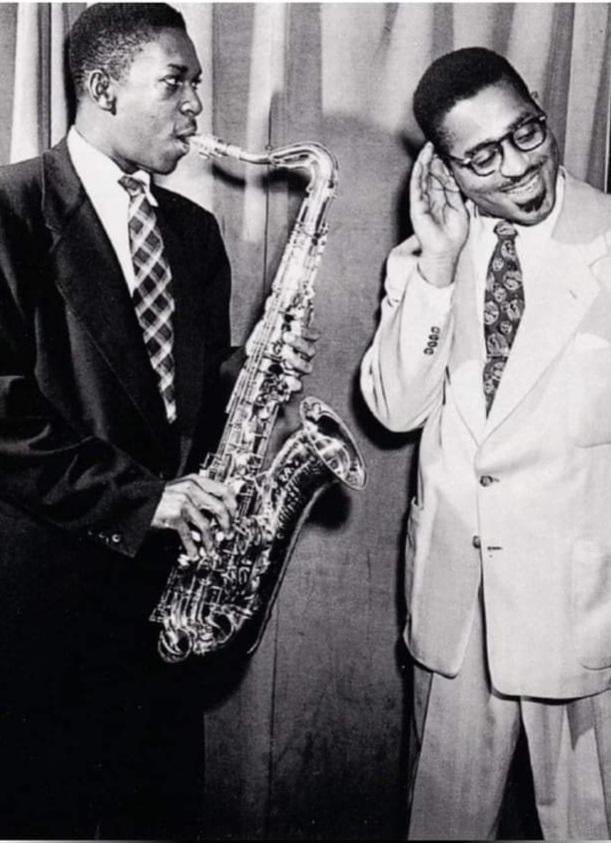 John Coltrane & Dizzy Gillespie, 1951 : r/OldSchoolCool