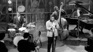 John Coltrane Quartet on German TV, 1961 (L-R Elvin Jones, John Coltrane, Reggie Workman, McCoy Tyner) #jazz #art #jazzlegends